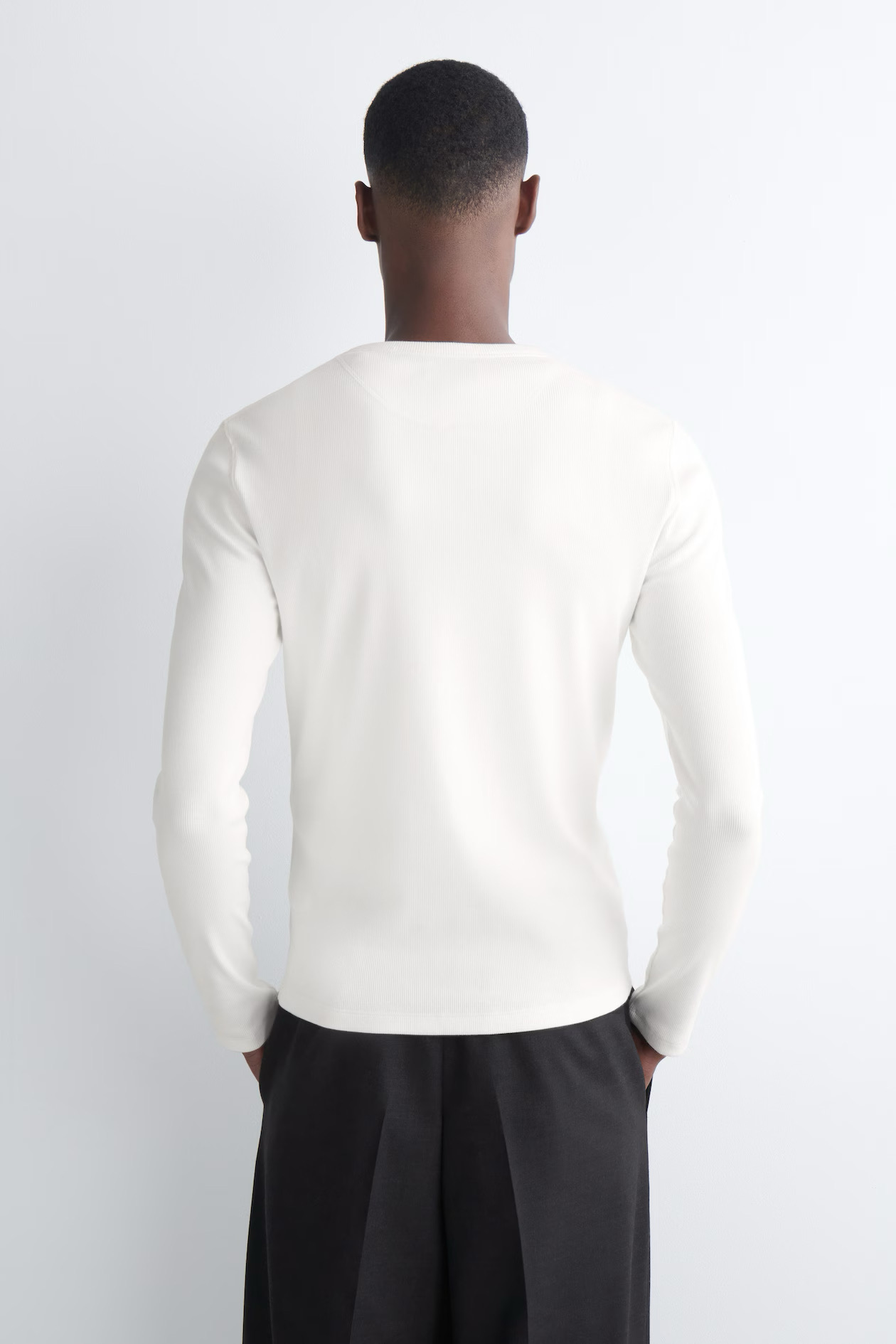 CS Slim Ribbed Henley Shirt 1333150001 3