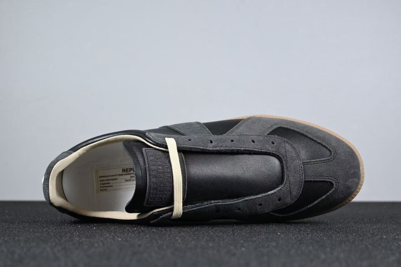 Maison Margiela Replica GAT Sneakers — Black and Gray 4