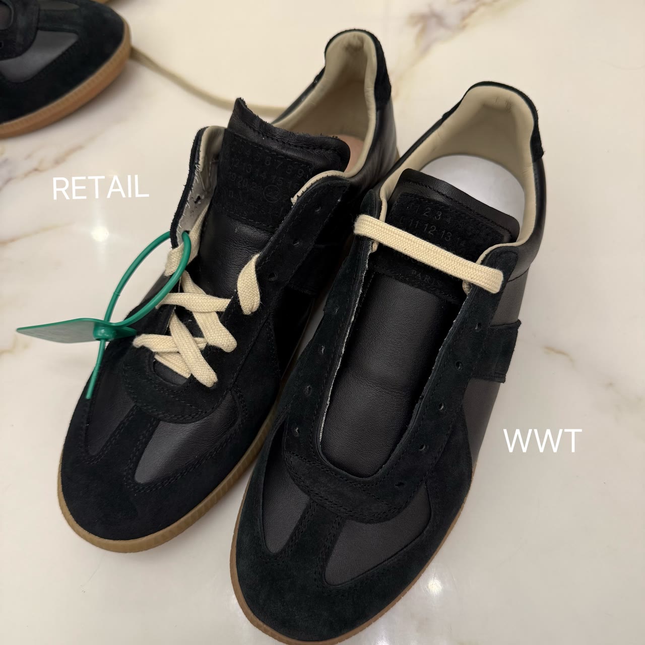 Maison Margiela Replica GAT Sneakers — Black Raw Rubber 4
