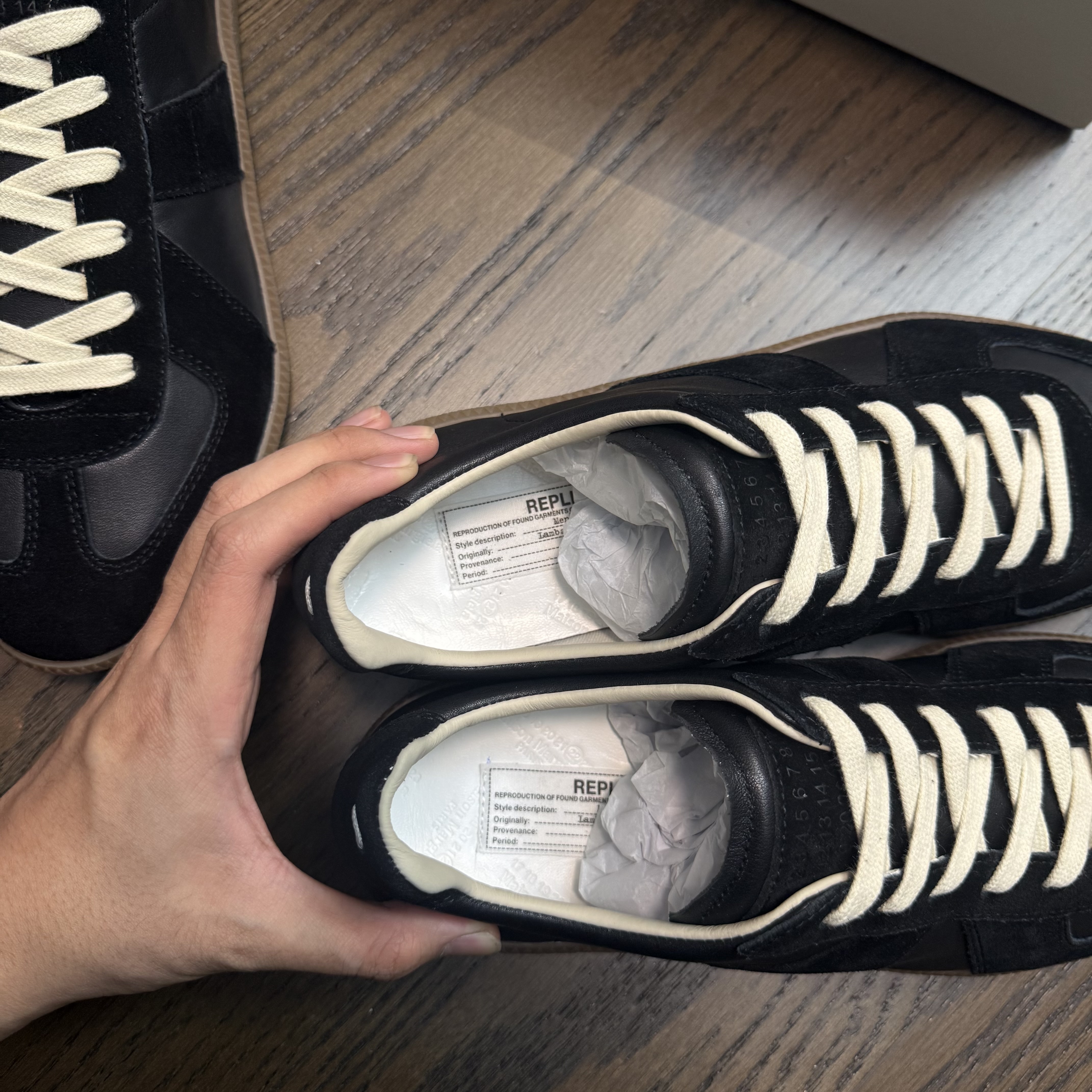 Maison Margiela Replica GAT Sneakers — Black 3