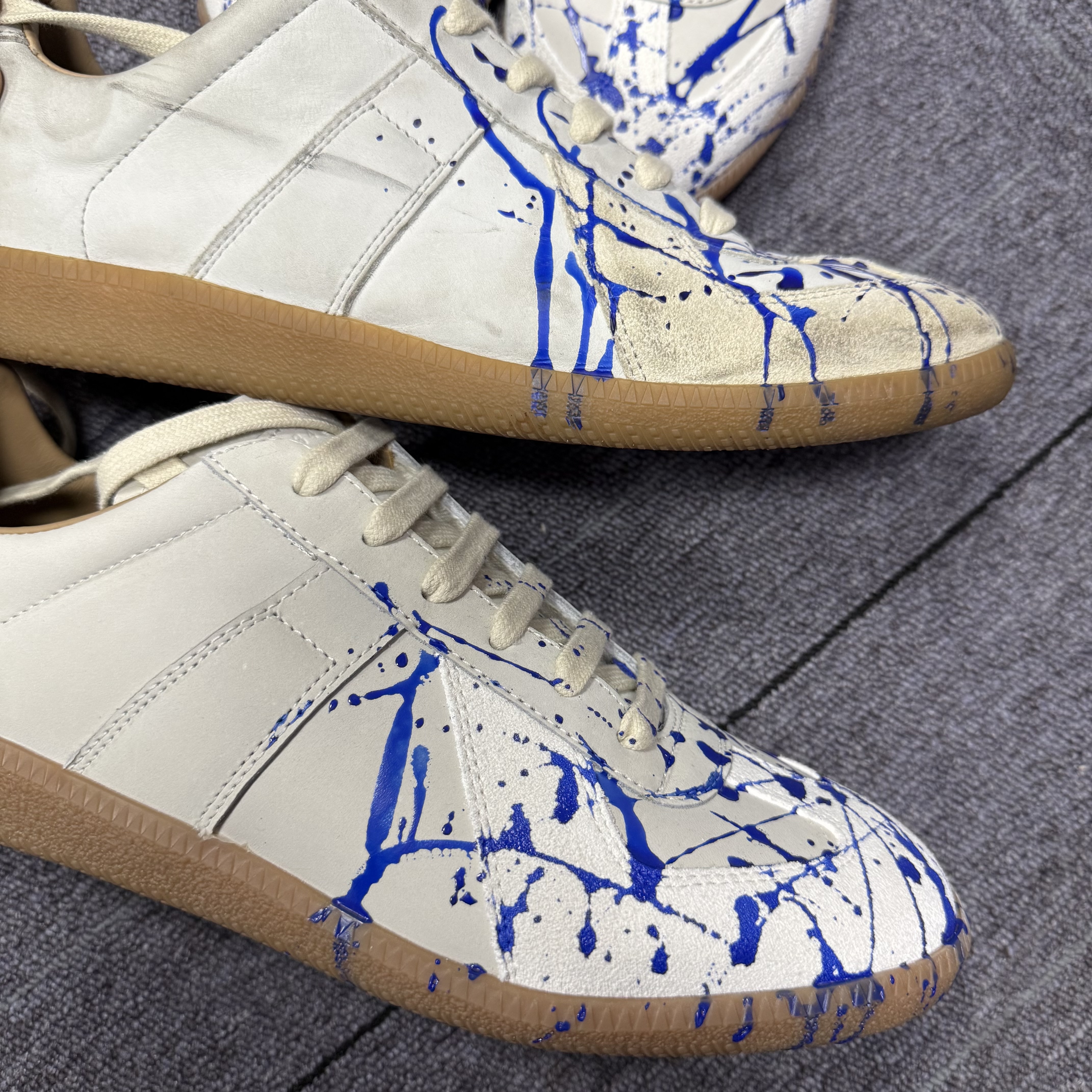 Maison Margiela Replica GAT Sneakers — Blue Paint 4