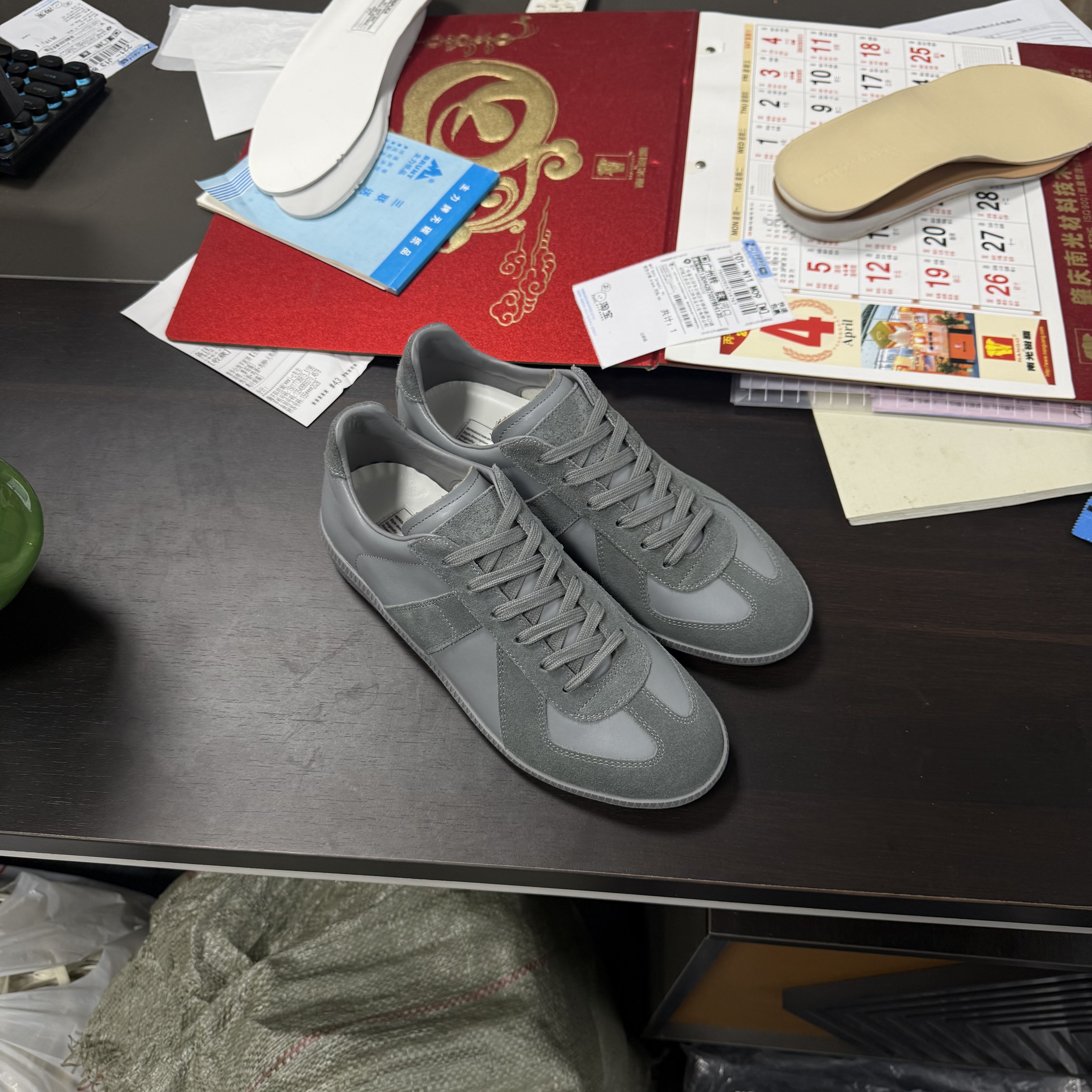 Maison Margiela Replica GAT Sneakers — Ghost Grey 3