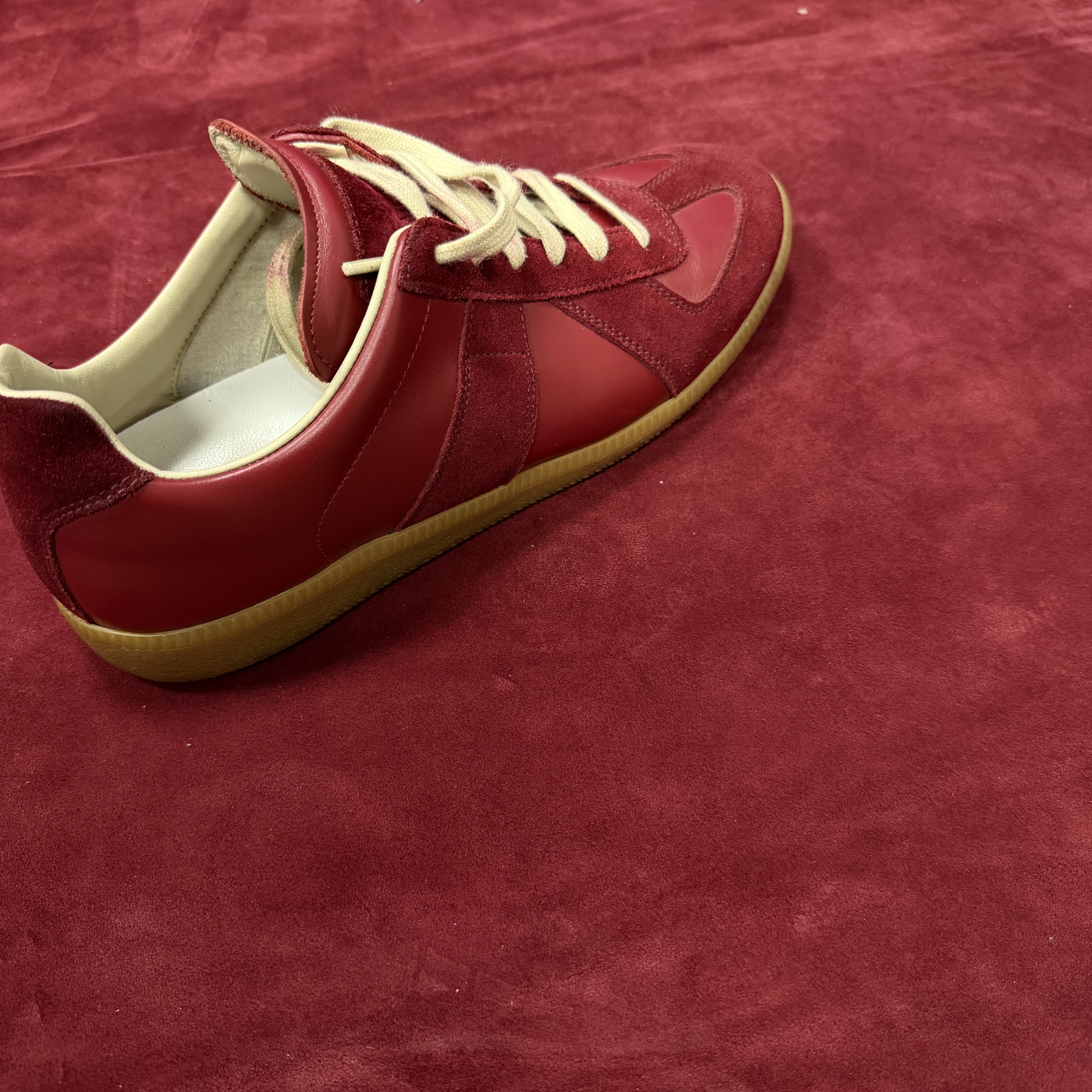 Maison Margiela Replica GAT Sneakers — Burgundy Red 3